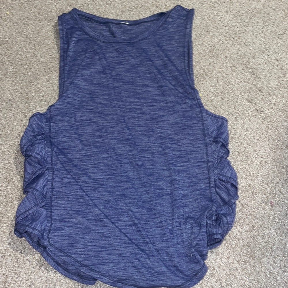 Heathered blue lululemon tank top RARE
